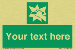 Custom Break Glass Sign